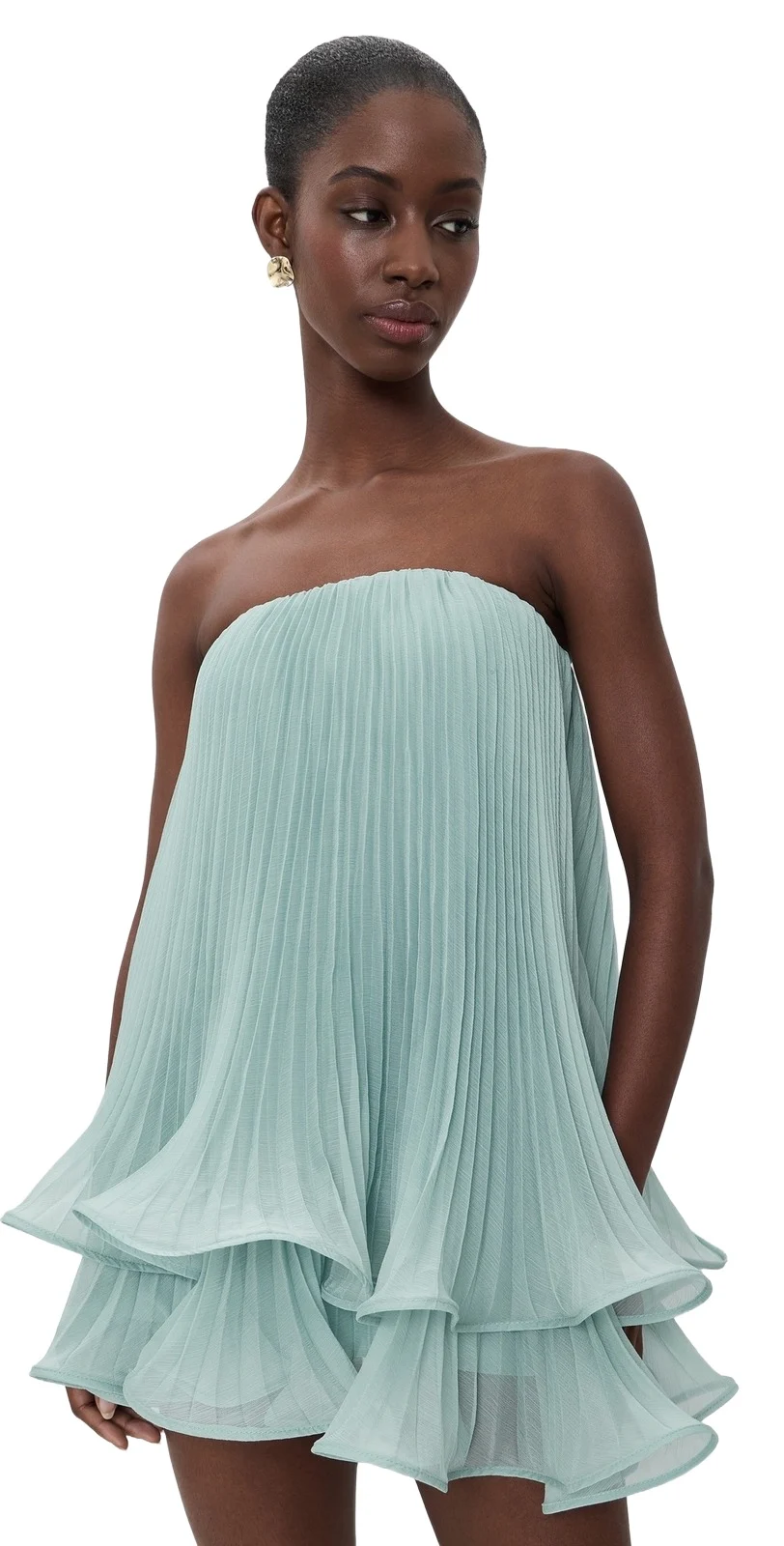 Dalia Pleated Baby Doll Dress Dalia Pleated Baby Doll Dress