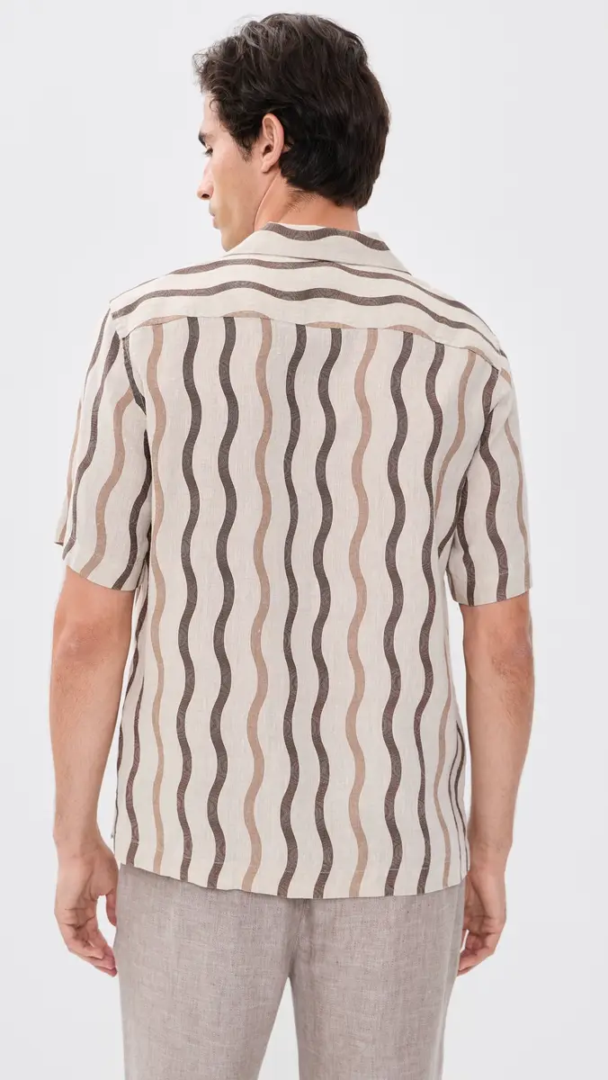 Frescobol Carioca Roberto Linen Cabana Shirt | Thumbnail 3 Frescobol Carioca Roberto Linen Cabana Shirt | Thumbnail 3