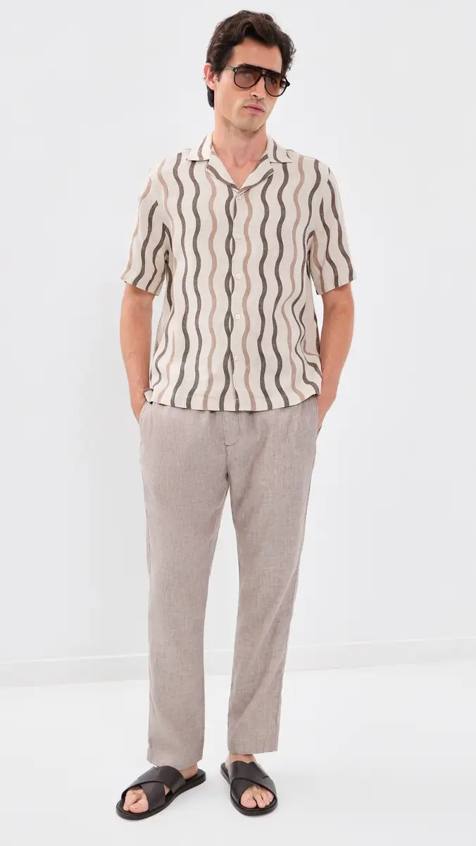 Frescobol Carioca Roberto Linen Cabana Shirt | Thumbnail 5 Frescobol Carioca Roberto Linen Cabana Shirt | Thumbnail 5
