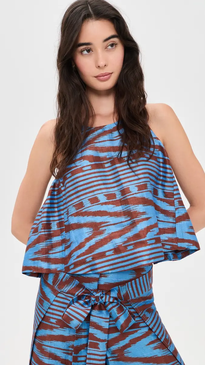 Coniglio Palm Beach Shift Silk Tank Top | Thumbnail 2 Coniglio Palm Beach Shift Silk Tank Top | Thumbnail 2