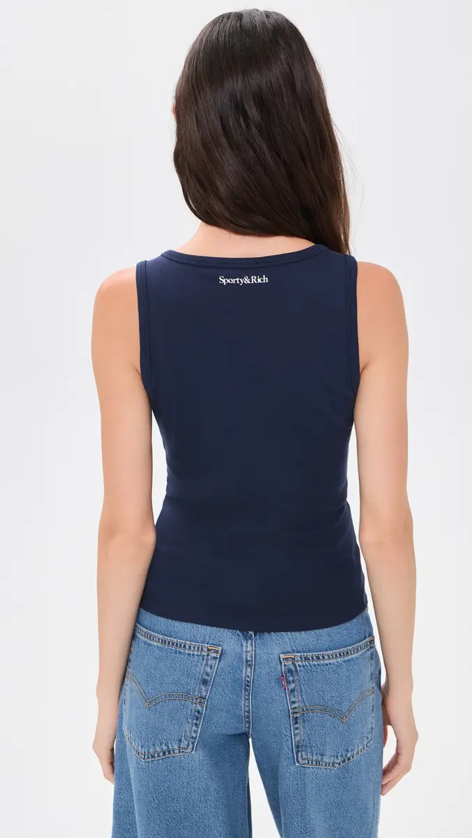 Sporty & Rich Yankees Krystal Cropped Tank | Thumbnail 3 Sporty & Rich Yankees Krystal Cropped Tank | Thumbnail 3