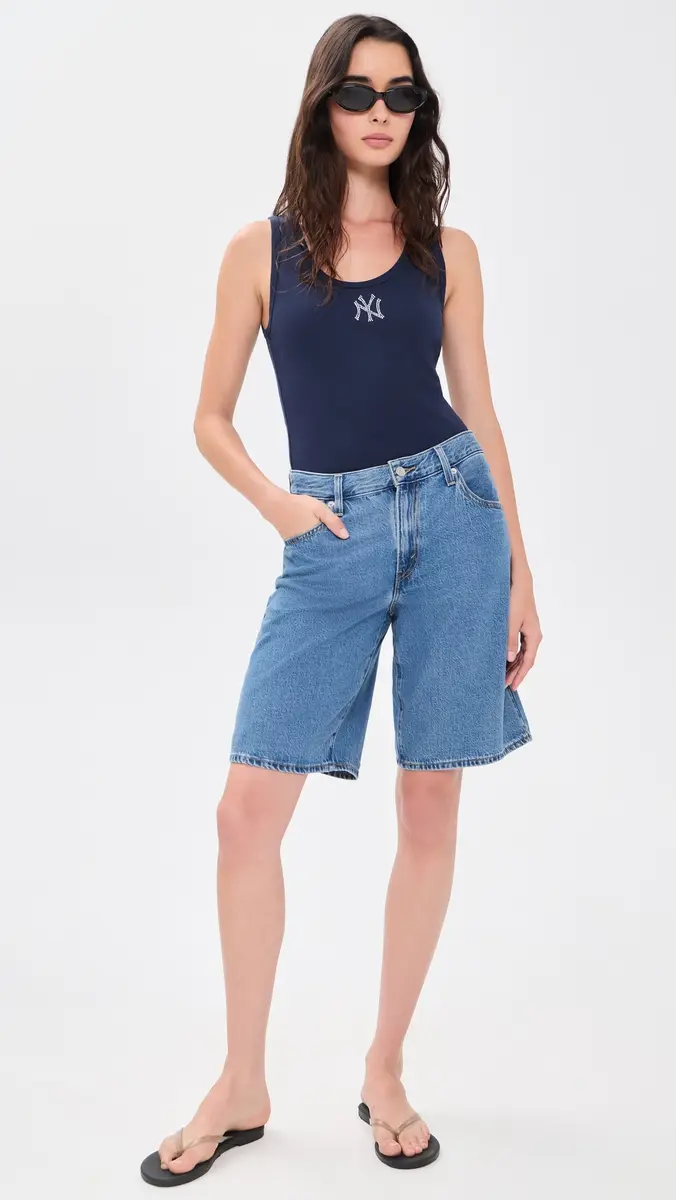 Sporty & Rich Yankees Krystal Cropped Tank | Thumbnail 5 Sporty & Rich Yankees Krystal Cropped Tank | Thumbnail 5