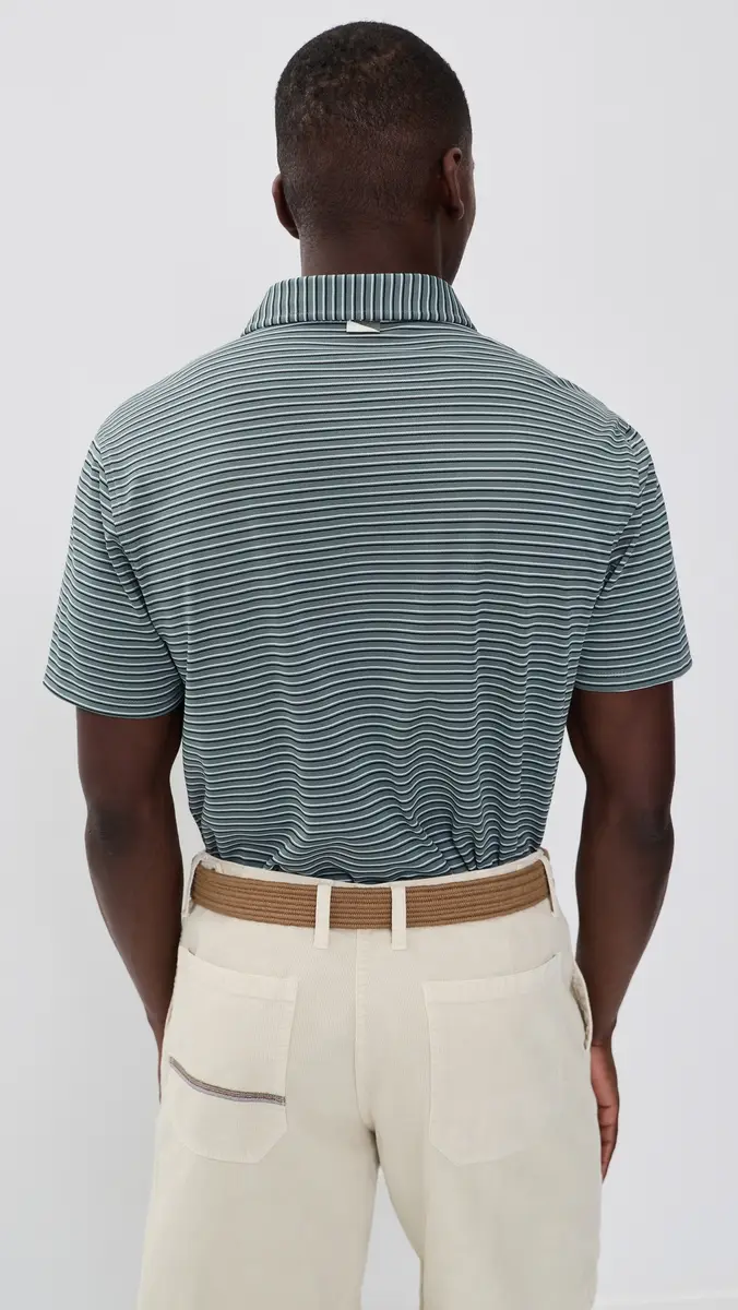Quiet Golf Sunny Stripe Polo | Thumbnail 3