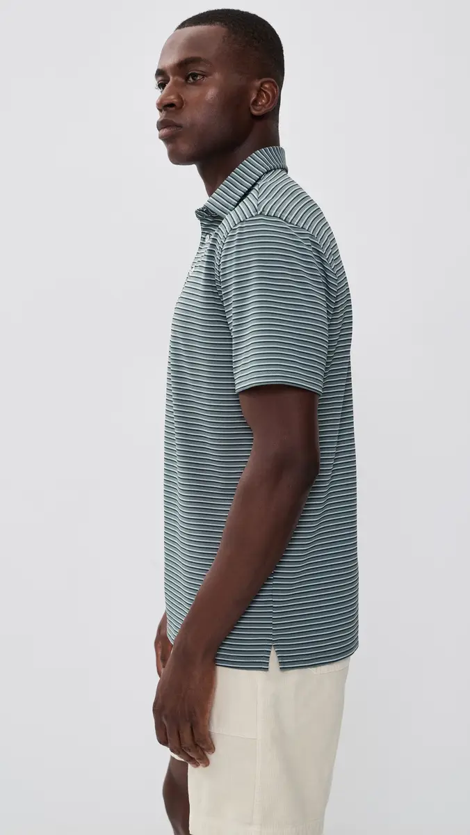 Quiet Golf Sunny Stripe Polo | Thumbnail 4