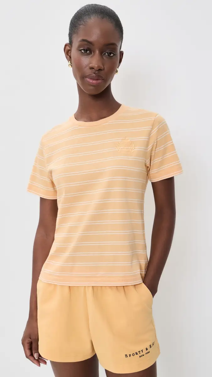 Sporty & Rich NY Crest T-Shirt | Thumbnail 2 Sporty & Rich NY Crest T-Shirt | Thumbnail 2
