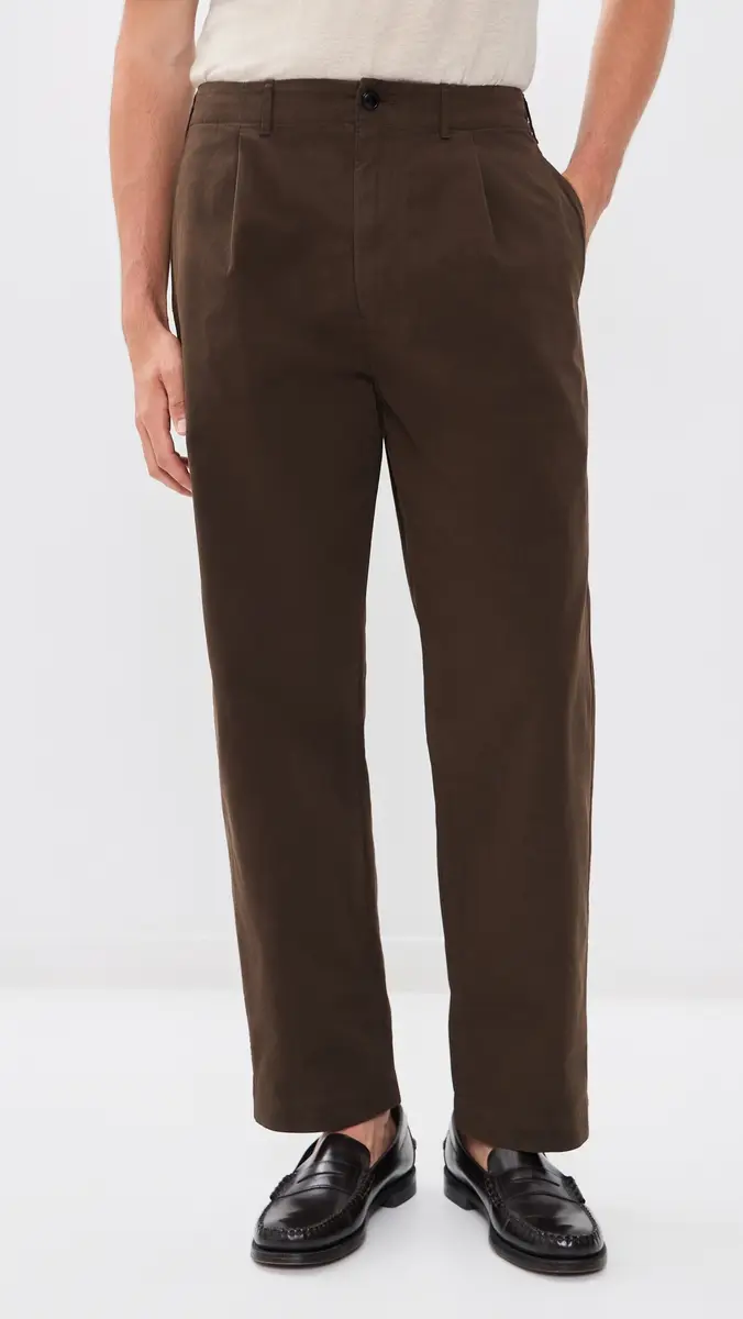 Madewell Cotton Twill Single Pleat Pants | Thumbnail 2 Madewell Cotton Twill Single Pleat Pants | Thumbnail 2