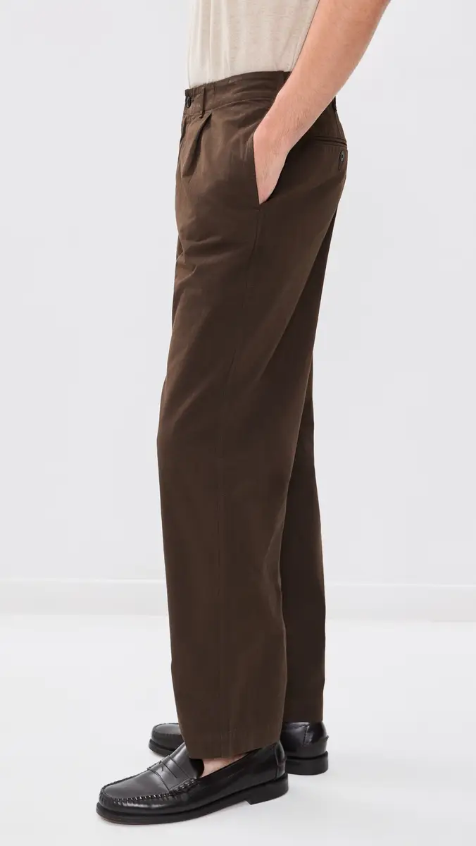 Madewell Cotton Twill Single Pleat Pants | Thumbnail 4 Madewell Cotton Twill Single Pleat Pants | Thumbnail 4