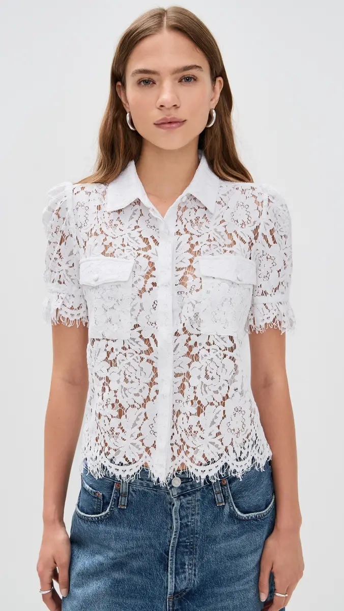 Generation Love Mina Lace Shirt | Thumbnail 2 Generation Love Mina Lace Shirt | Thumbnail 2