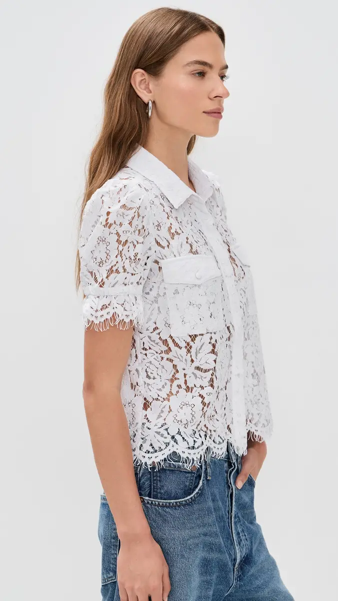 Generation Love Mina Lace Shirt | Thumbnail 4 Generation Love Mina Lace Shirt | Thumbnail 4