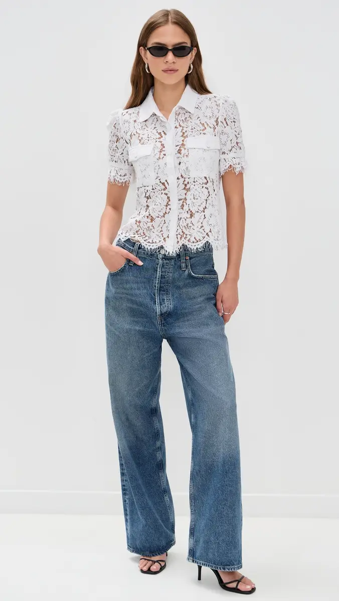 Generation Love Mina Lace Shirt | Thumbnail 5 Generation Love Mina Lace Shirt | Thumbnail 5