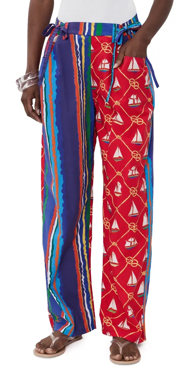 Coniglio Palm Beach Mixed Move and Groove Snap Pants Variegated Stripe | Image 1 Coniglio Palm Beach Mixed Move and Groove Snap Pants Variegated Stripe | Image 1