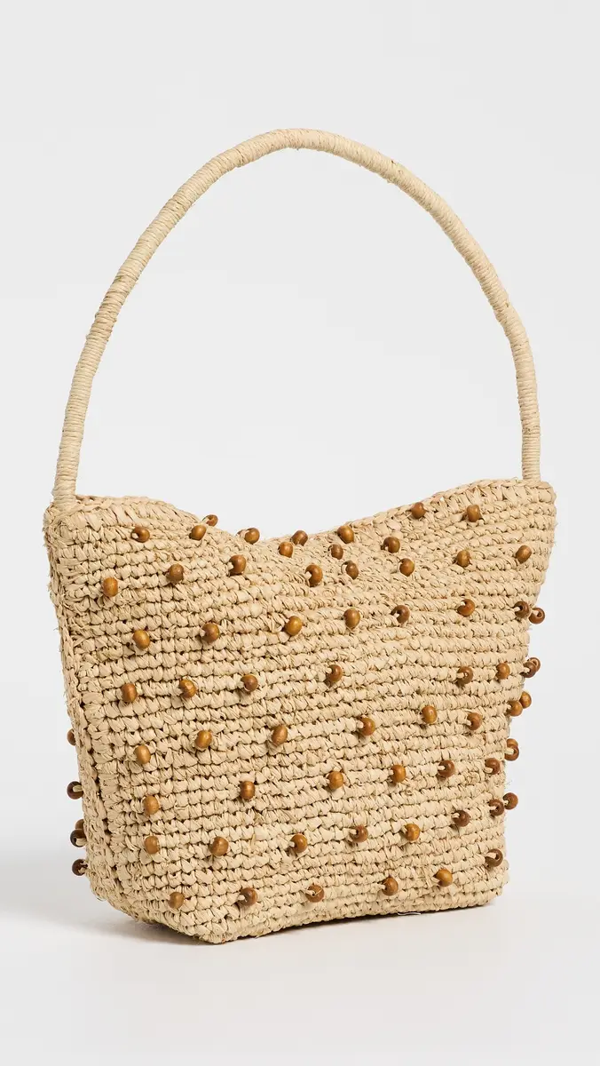 Madewell Raffia Handwoven Beaded Shoulder Bag | Thumbnail 4