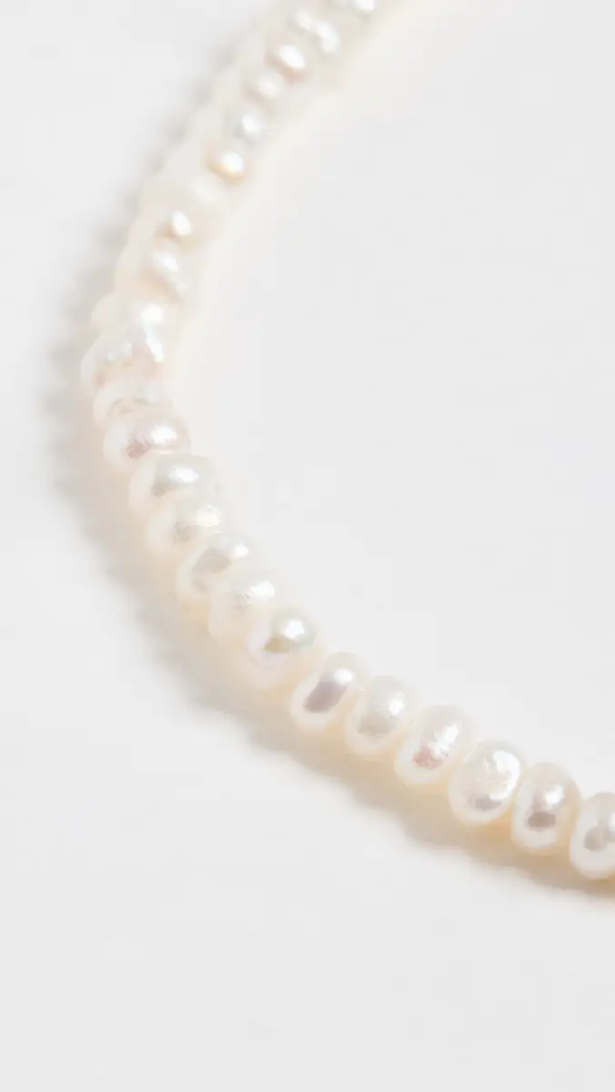 By Adina Eden Tiny Pearl Anklet | Thumbnail 4