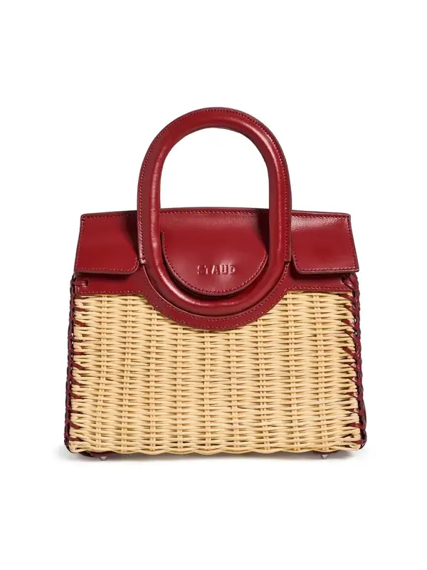 Staud Maude Mini Wicker Carryall Satchel