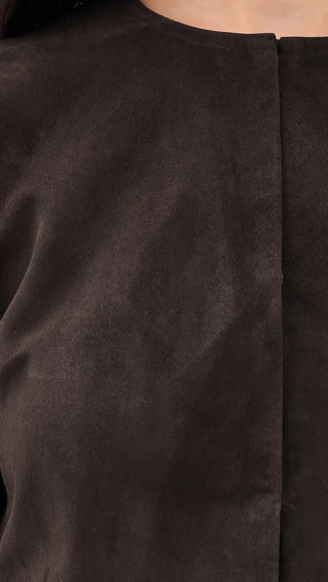 Vince Collarless Cropped Suede Jacket | Thumbnail 6 Vince Collarless Cropped Suede Jacket | Thumbnail 6