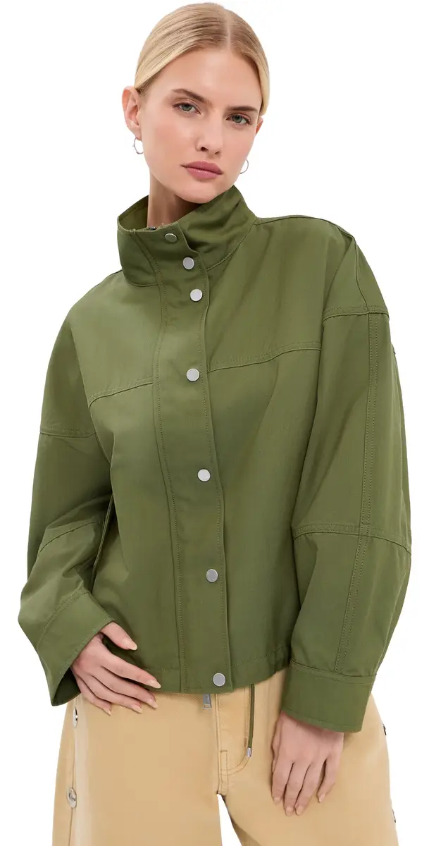 3.1 Phillip Lim Cropped Utility Balloon Jacket Olive | Image 1 3.1 Phillip Lim Cropped Utility Balloon Jacket Olive | Image 1