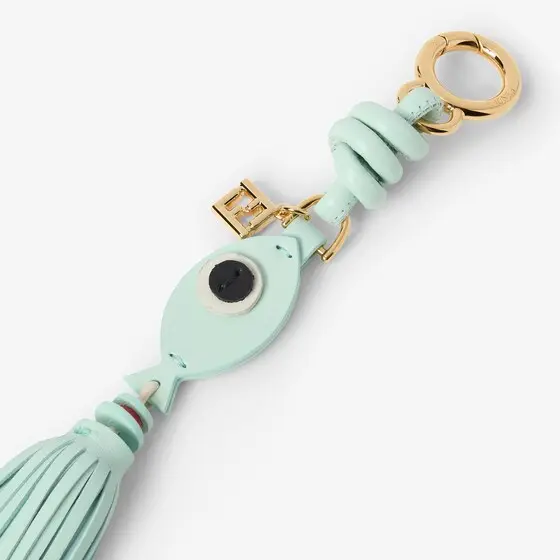 Fendi Fish charm with oversized fringed tassel | Thumbnail 2 Fendi Fish charm with oversized fringed tassel | Thumbnail 2