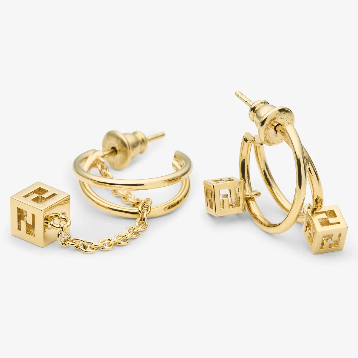 Fendi Faces Asymmetric Earrings | Thumbnail 2 Fendi Faces Asymmetric Earrings | Thumbnail 2
