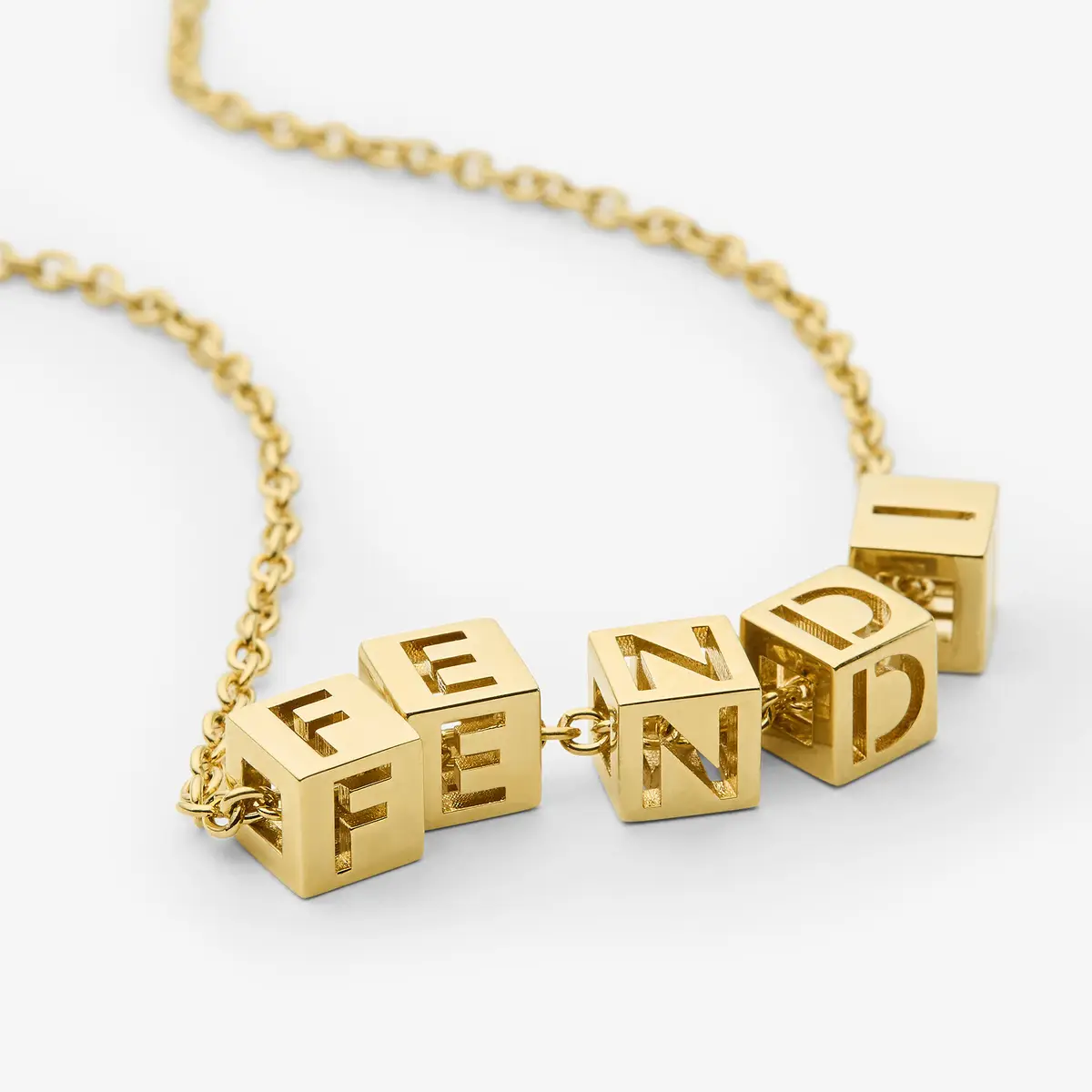 Fendi Necklace with a thin chain, decorated | Thumbnail 2 Fendi Necklace with a thin chain, decorated | Thumbnail 2