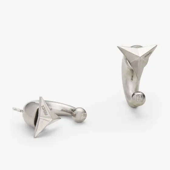 Fendi Earrings with the Cuneo on the front and horn-shaped | Thumbnail 2 Fendi Earrings with the Cuneo on the front and horn-shaped | Thumbnail 2