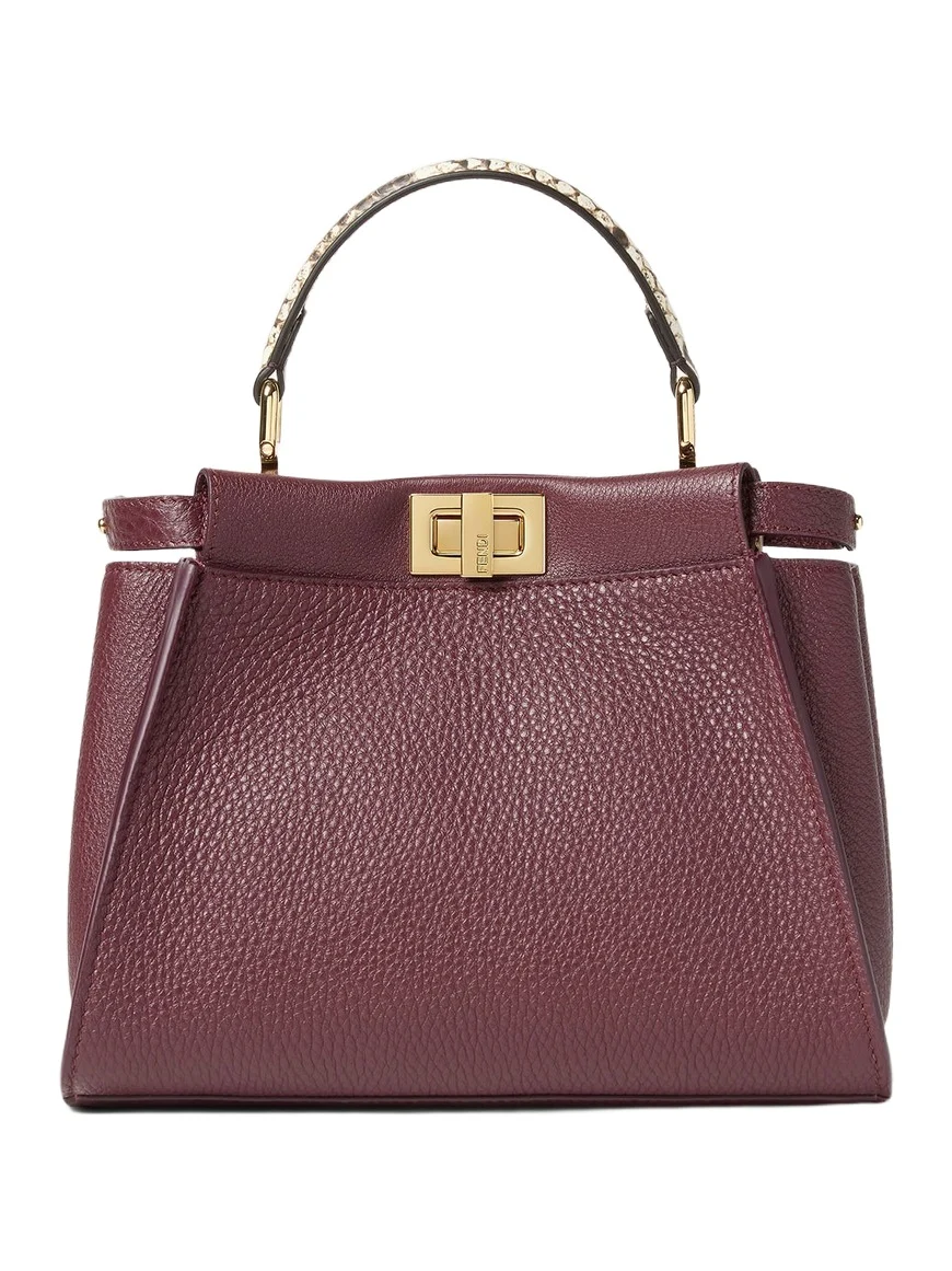 Peekaboo Mini Cuoio Romano Leather Bag