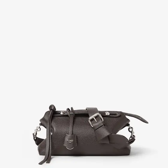 Fendi By the Way Soft Medium Ebony Cuoio Romano Leather Bag | Thumbnail 2 Fendi By the Way Soft Medium Ebony Cuoio Romano Leather Bag | Thumbnail 2