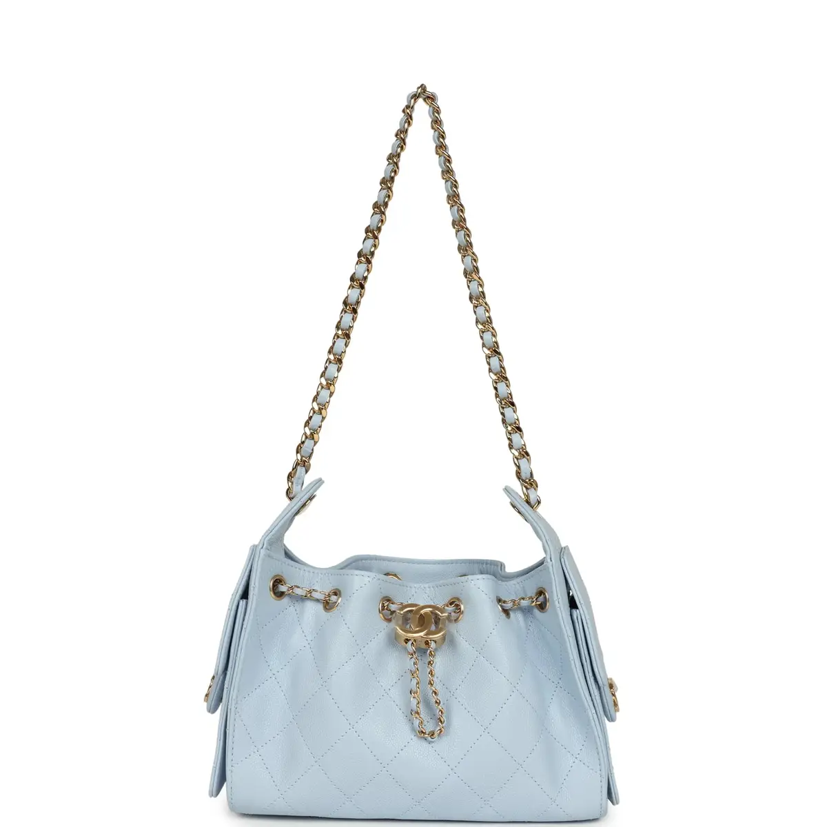 Chanel Chanel Mini 25 Hobo Bag Light Blue Caviar Gold Hardware | Thumbnail 7 Chanel Chanel Mini 25 Hobo Bag Light Blue Caviar Gold Hardware | Thumbnail 7