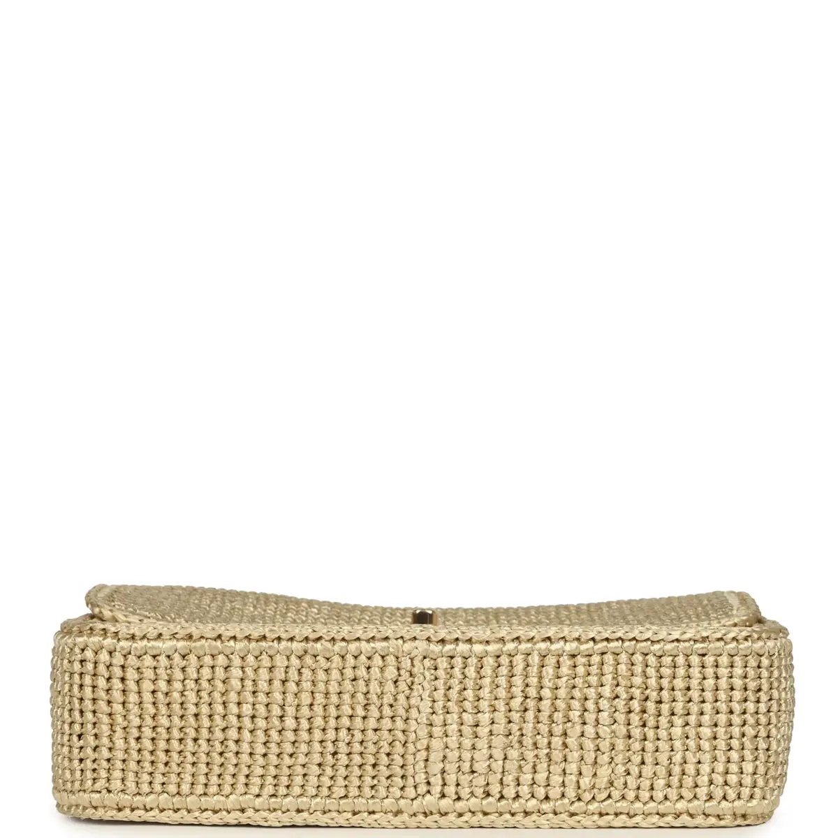 Chanel Chanel Small Coco Beach Small Flap Bag Light Gold Braided Raffia Gold Hardware | Thumbnail 6