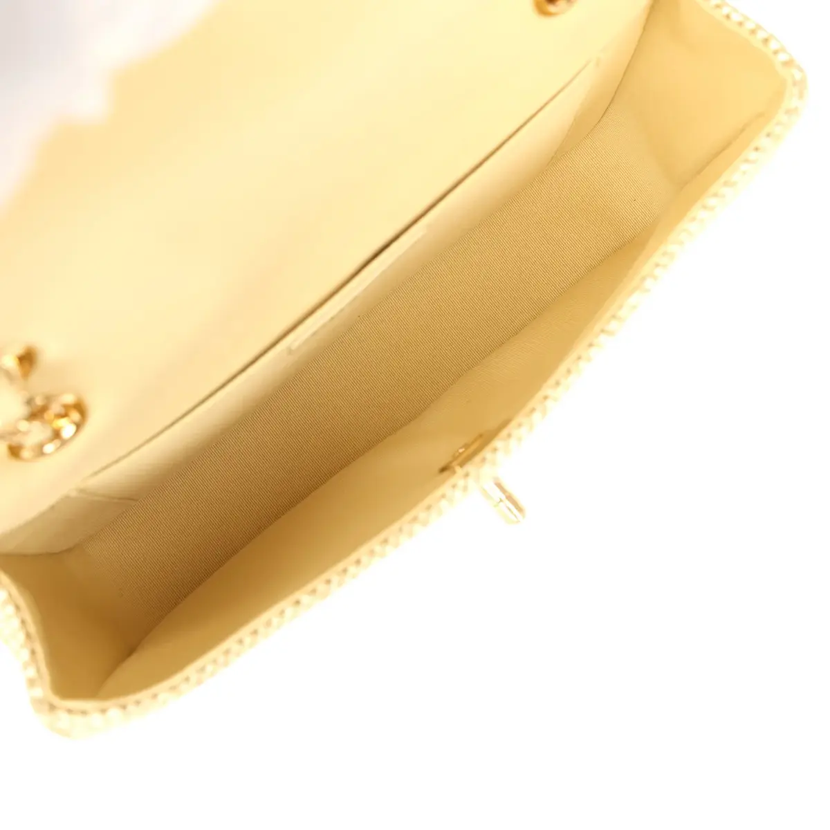 Chanel Chanel Small Coco Beach Small Flap Bag Light Gold Braided Raffia Gold Hardware | Thumbnail 8
