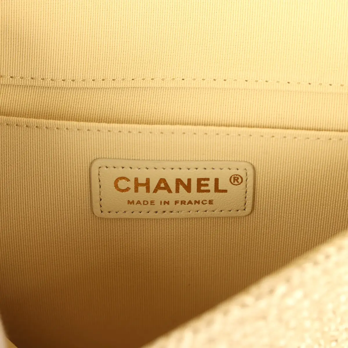 Chanel Chanel Small Coco Beach Small Flap Bag Light Gold Braided Raffia Gold Hardware | Thumbnail 9