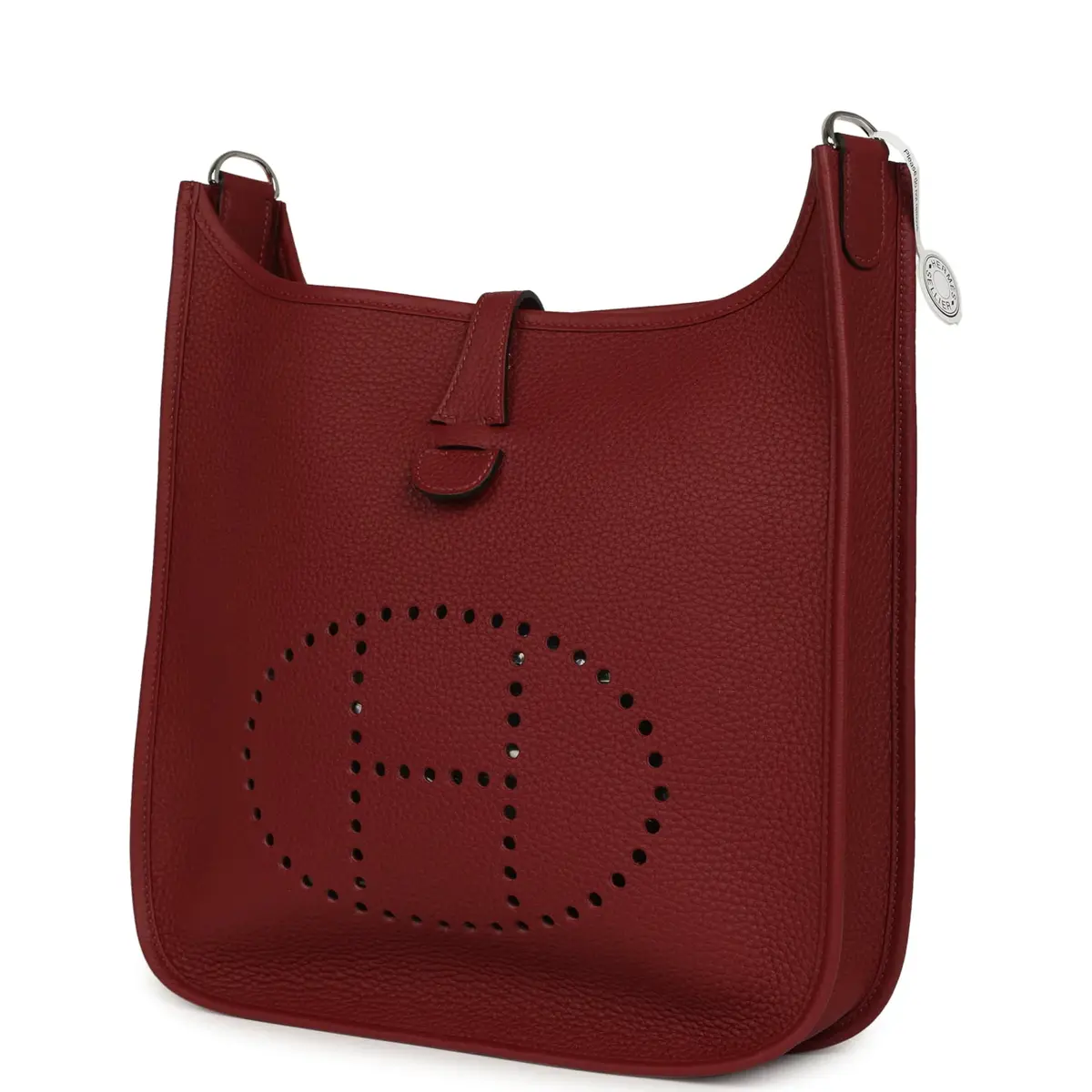 HERMÈS Hermes Evelyne III PM Rouge H Clemence Gold Hardware | Thumbnail 5 HERMÈS Hermes Evelyne III PM Rouge H Clemence Gold Hardware | Thumbnail 5
