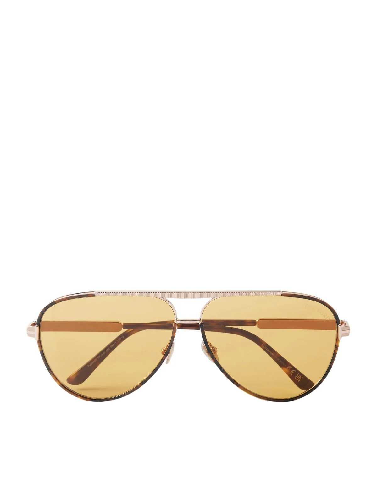 Tom Ford Rupert-02 Aviator-style Tortoiseshell And Metal Sunglasses - Multi