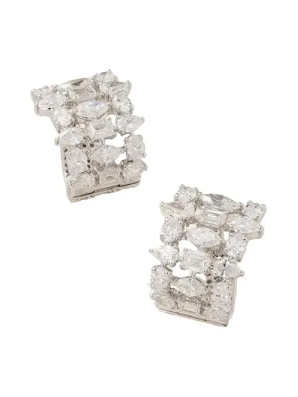 Lumière 18-karat White Gold Diamond Hoop Earrings