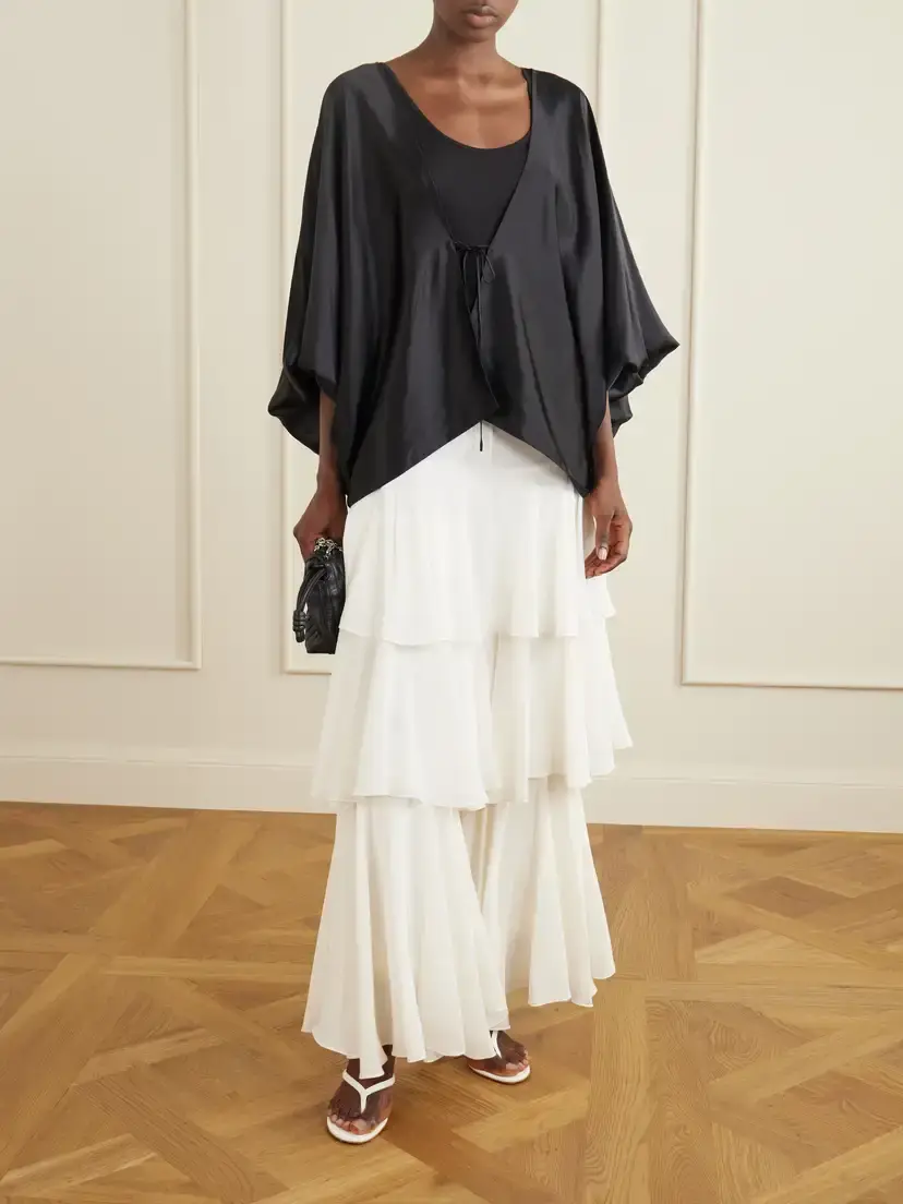 Sharon Wauchob Draped Silk Blouson Jacket | Thumbnail 2 Sharon Wauchob Draped Silk Blouson Jacket | Thumbnail 2