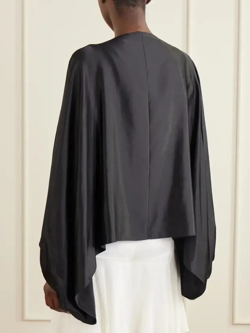Sharon Wauchob Draped Silk Blouson Jacket | Thumbnail 4 Sharon Wauchob Draped Silk Blouson Jacket | Thumbnail 4