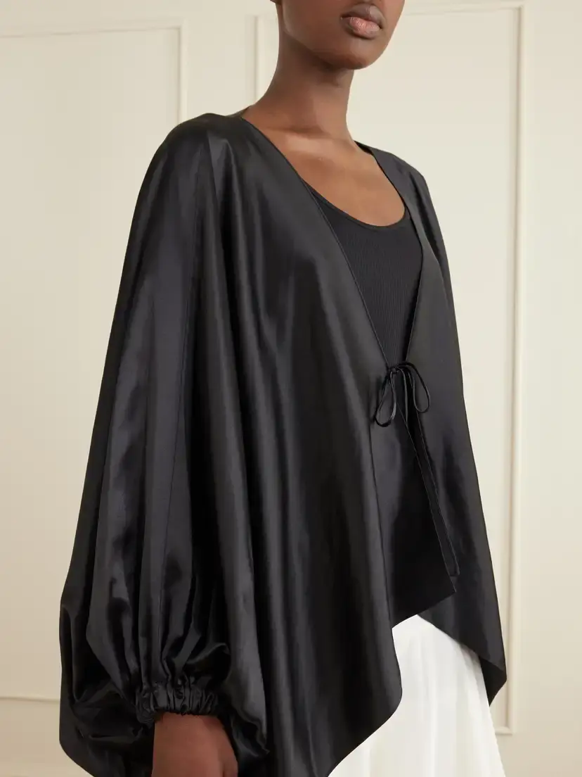 Sharon Wauchob Draped Silk Blouson Jacket | Thumbnail 5 Sharon Wauchob Draped Silk Blouson Jacket | Thumbnail 5