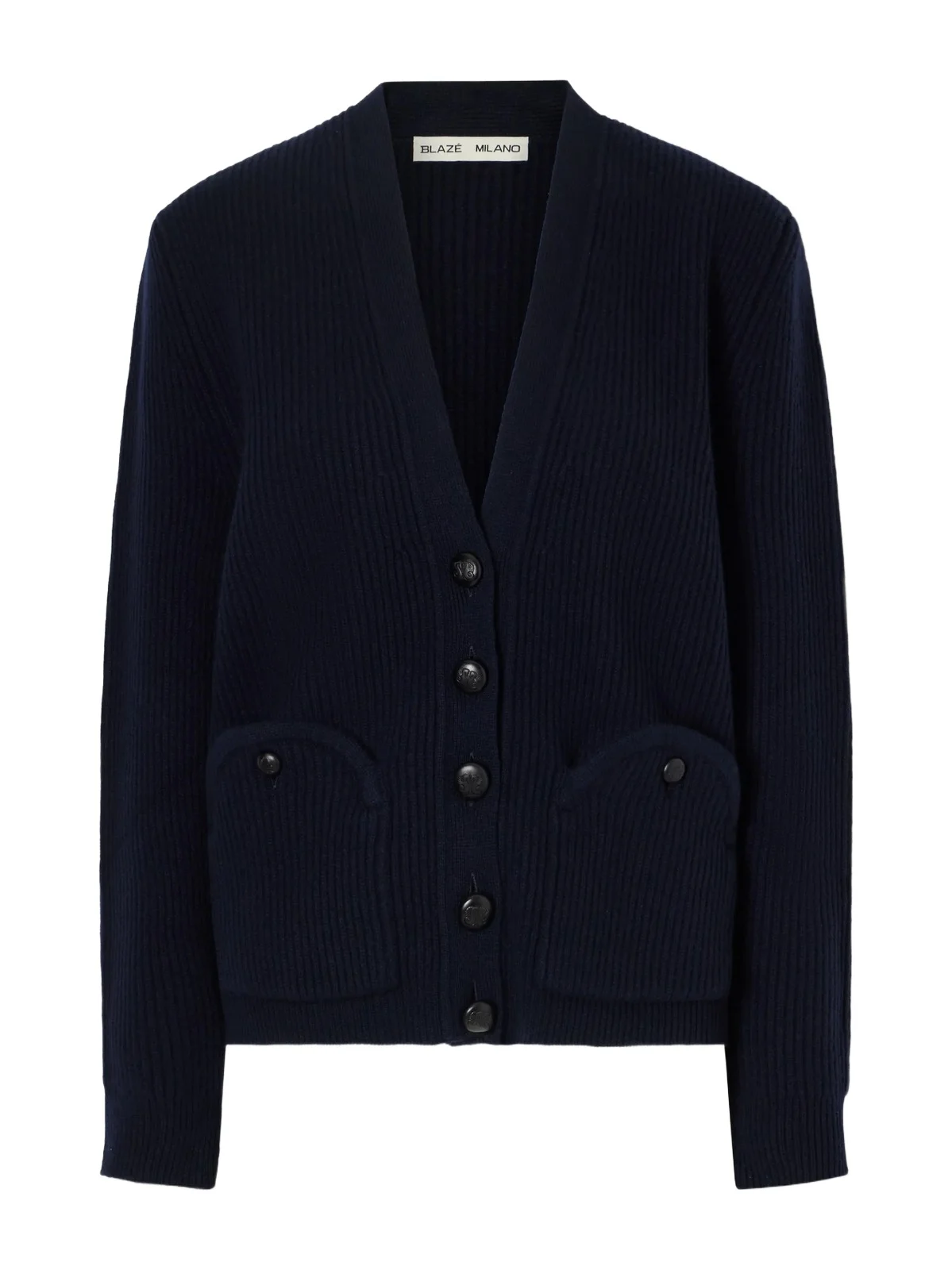 Ribbed Wool And Cashmere-blend Cardigan - Blue Ribbed Wool And Cashmere-blend Cardigan - Blue
