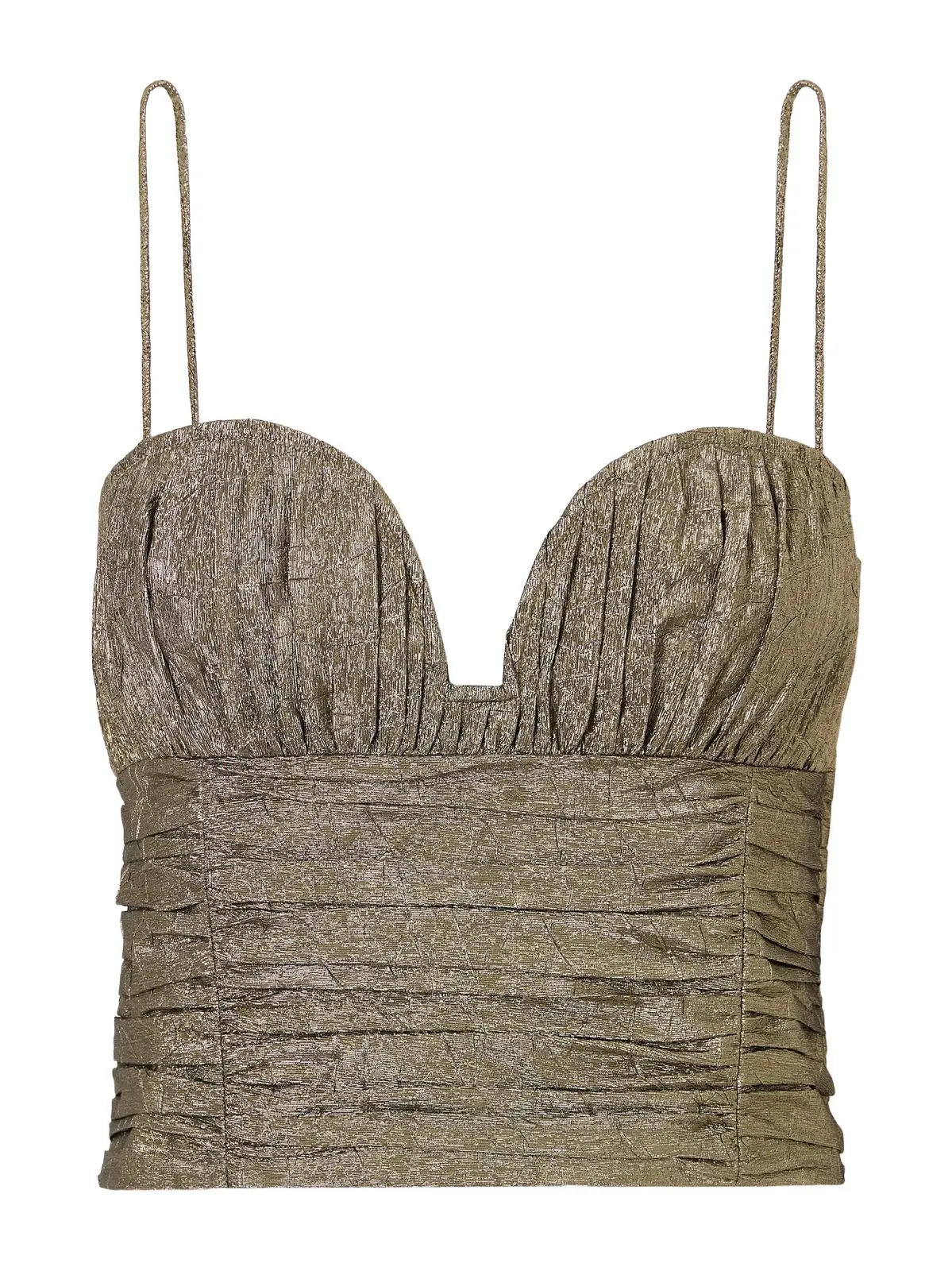 Ulla Johnson Vina Cropped Metallic Taffeta Tank | Thumbnail 1 Ulla Johnson Vina Cropped Metallic Taffeta Tank | Thumbnail 1