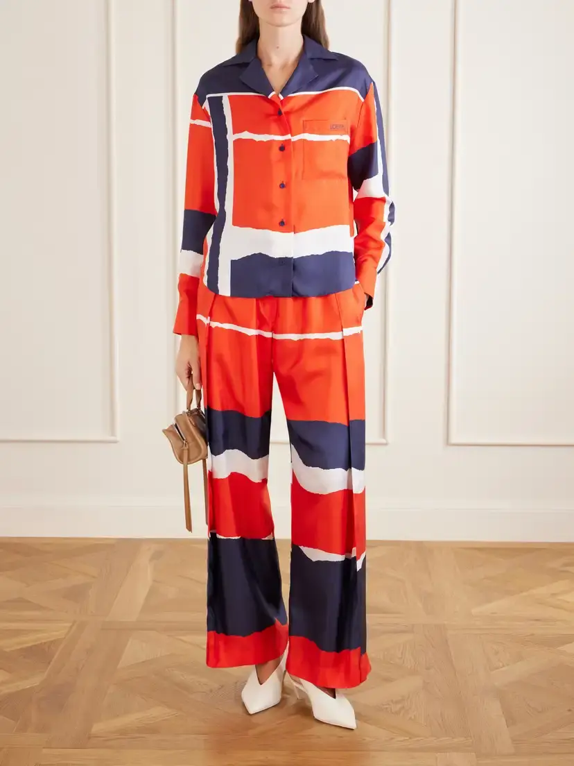 Loewe Printed Silk-twill Blouse | Thumbnail 2 Loewe Printed Silk-twill Blouse | Thumbnail 2