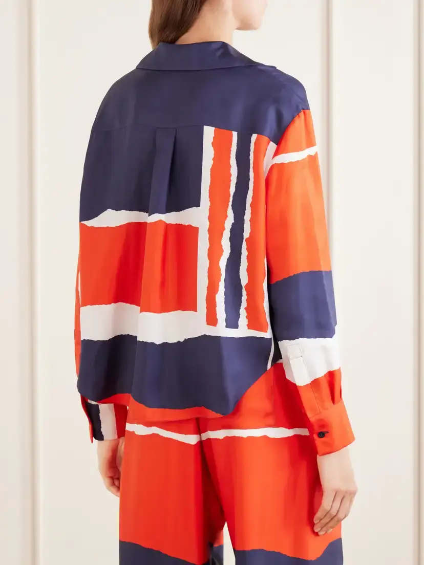 Loewe Printed Silk-twill Blouse | Thumbnail 4 Loewe Printed Silk-twill Blouse | Thumbnail 4