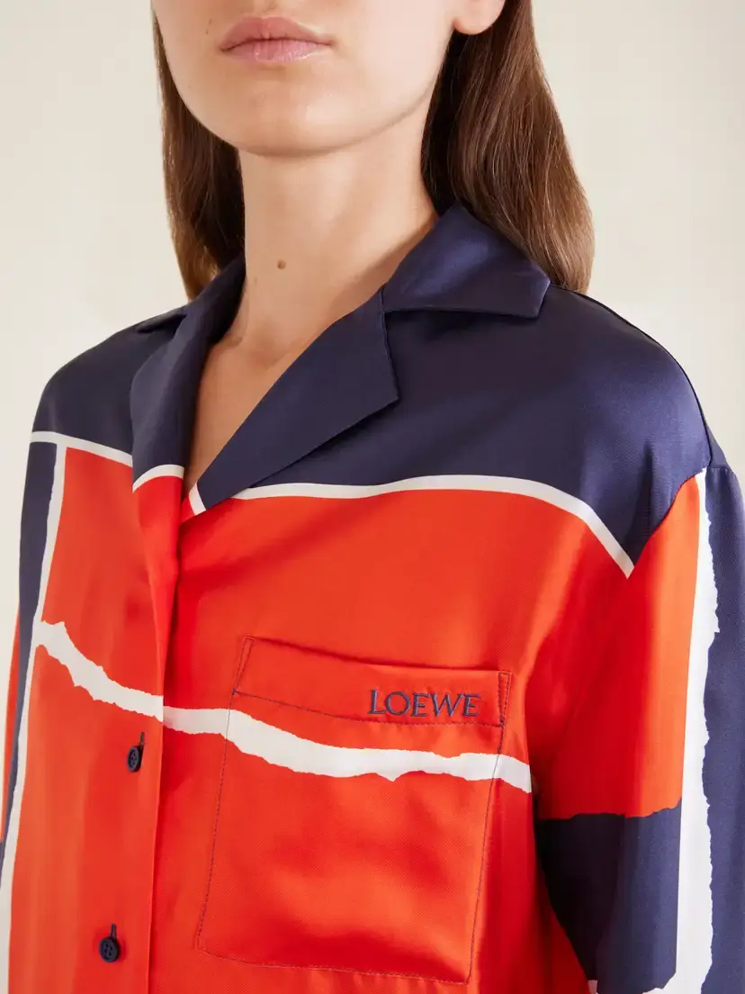 Loewe Printed Silk-twill Blouse | Thumbnail 5 Loewe Printed Silk-twill Blouse | Thumbnail 5