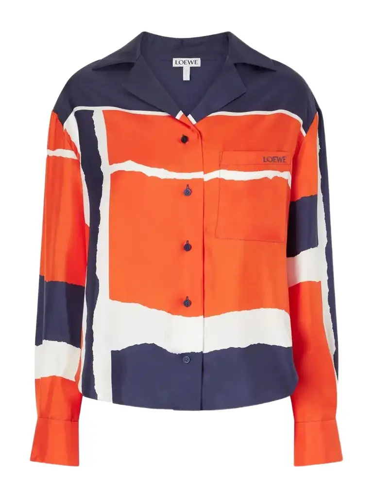 Loewe Printed Silk-twill Blouse | Image 1 Loewe Printed Silk-twill Blouse | Image 1