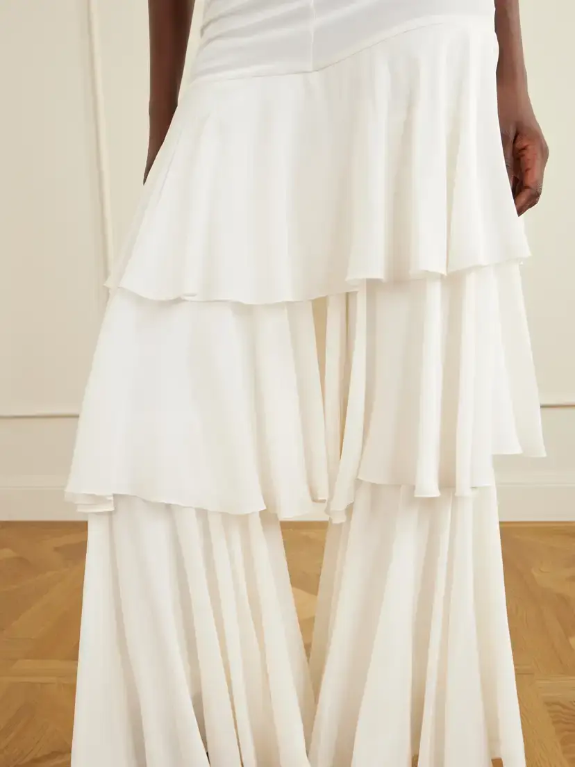 Sharon Wauchob Ruffled Silk Wide-leg Pants | Thumbnail 5