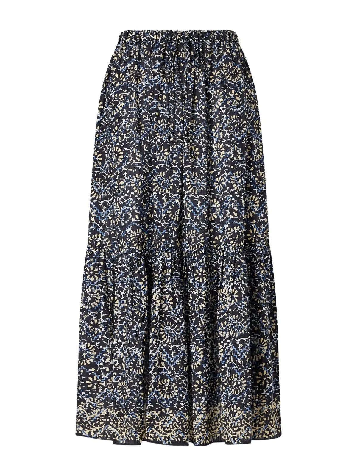 Olina Printed Cotton-blend Midi Skirt Olina Printed Cotton-blend Midi Skirt