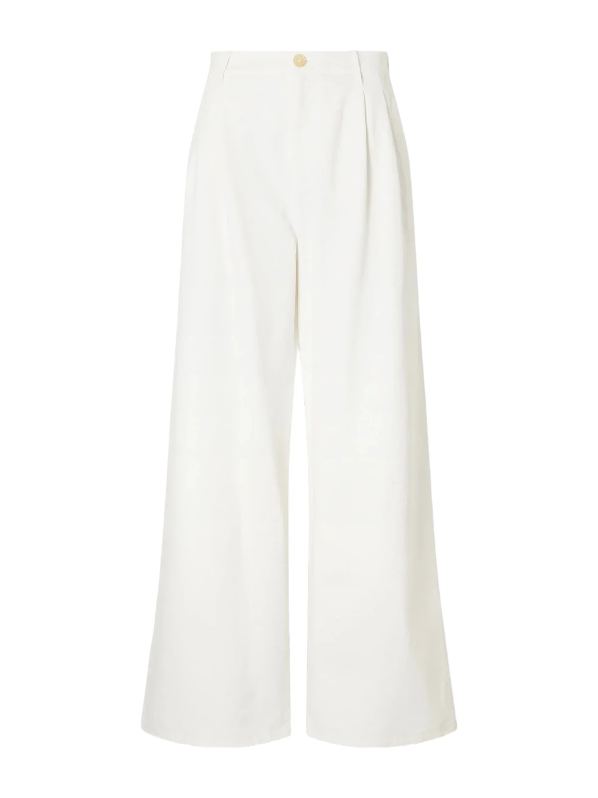 Pleated Cotton-twill Wide-leg Pants
