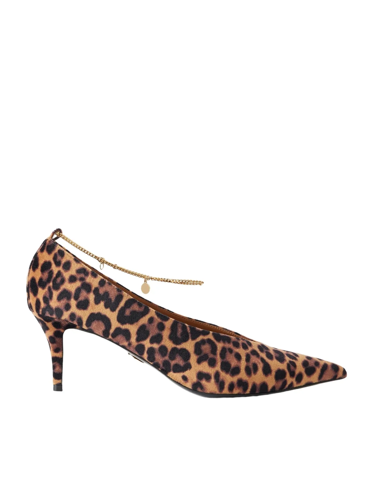 Embellished Leopard-print Velvet Pumps Embellished Leopard-print Velvet Pumps