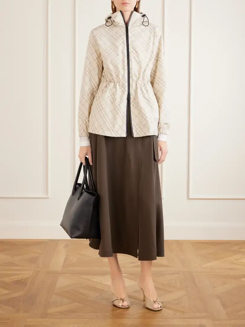 Burberry Belted Wool Gabardine Midi Skirt | Thumbnail 2 Burberry Belted Wool Gabardine Midi Skirt | Thumbnail 2