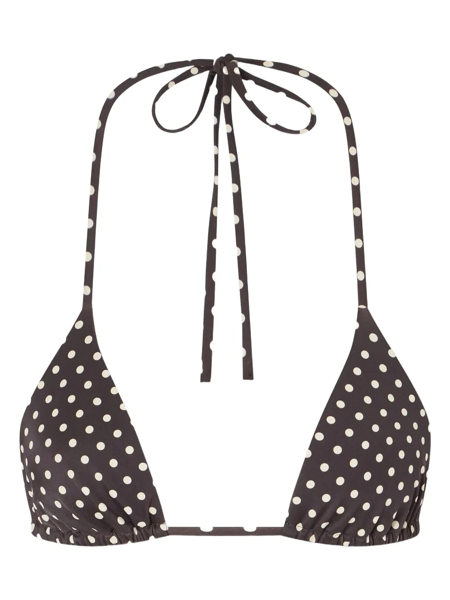 The String Polka-dot Triangle Bikini Top The String Polka-dot Triangle Bikini Top