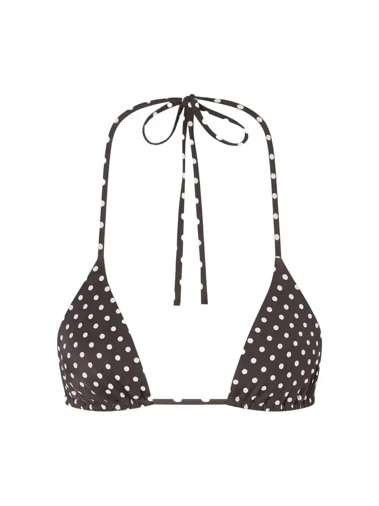 Matteau The String Polka-dot Triangle Bikini Top | Image 1 Matteau The String Polka-dot Triangle Bikini Top | Image 1