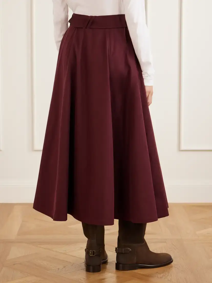 Burberry Belted Wool Midi Skirt | Thumbnail 4 Burberry Belted Wool Midi Skirt | Thumbnail 4